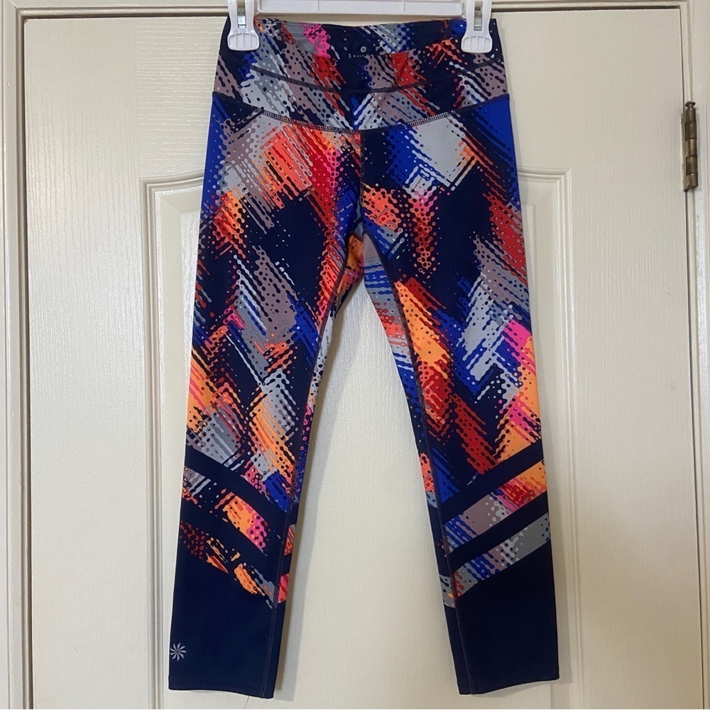 Athleta Colorful Geometric Print Leggings